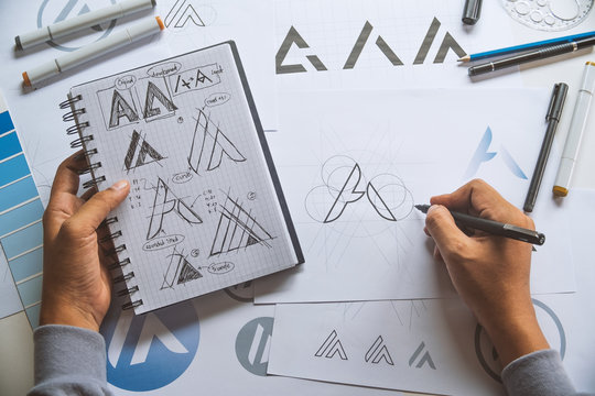 Brand design and web development work in progress at Alba Designs studio